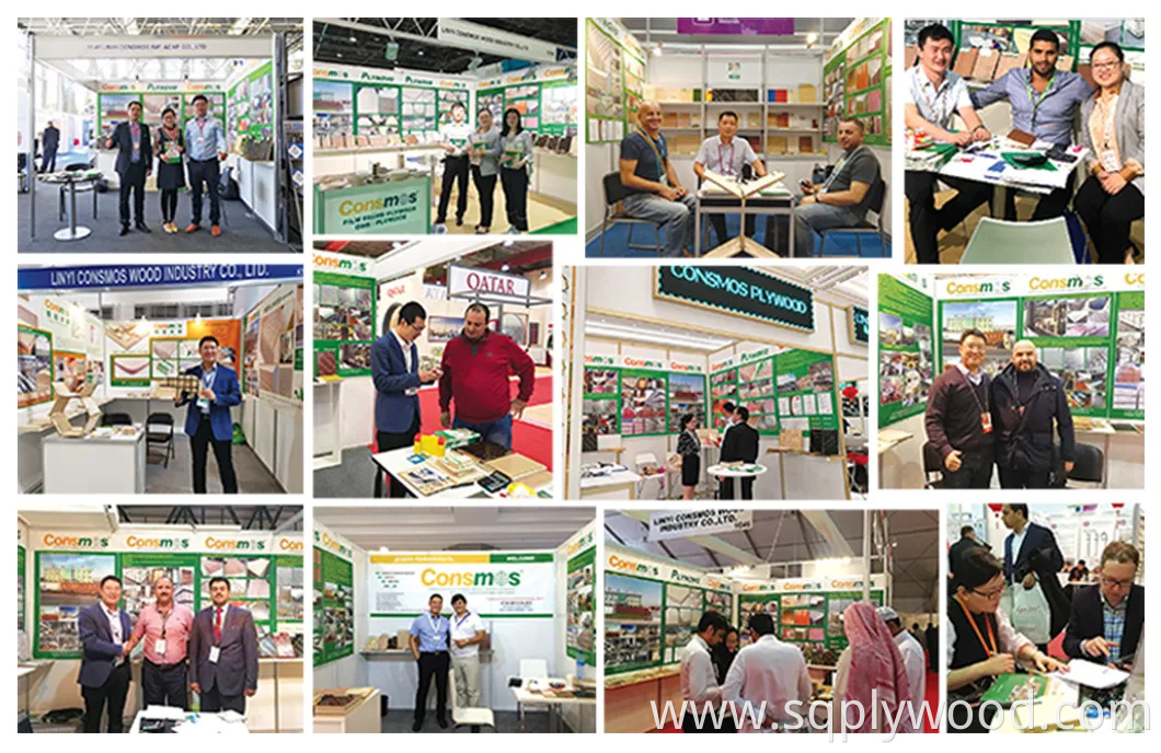 Consmos 3 Star 18mm Waterproof Melamine WBP Glue Film Faced Plywood for Construction